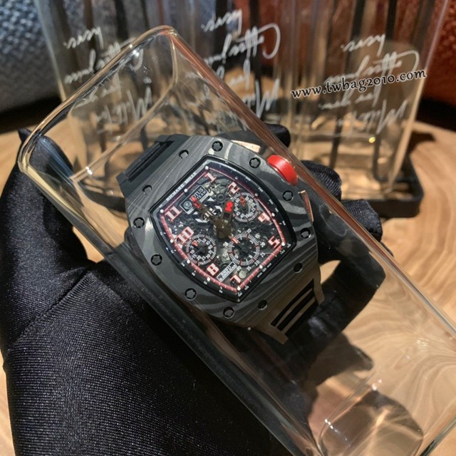 理查德米勒RICHARD MILLE RM011-FM頂級碳纖維殼套男士腕表  gjs2154